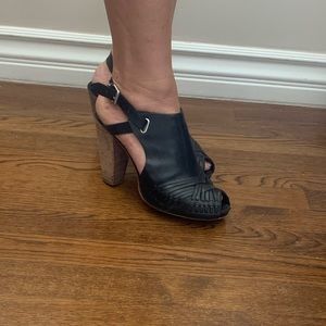 Belle Sigerson Morrison Leather Peeptoe heels